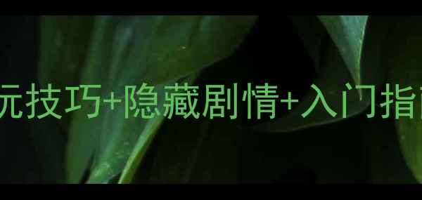 官能昔话中文攻略必玩技巧隐藏剧情入门指南附资源包