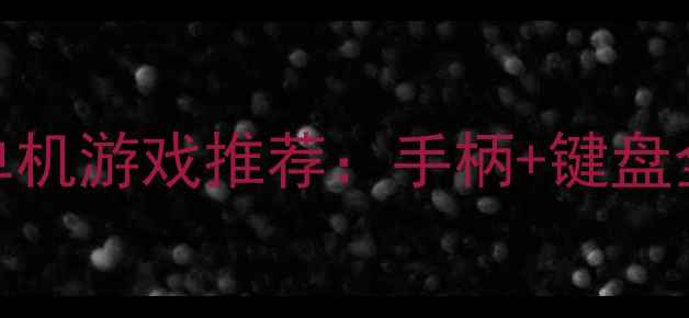 无需鼠标操作的单机游戏推荐手柄键盘全攻略与配置指南