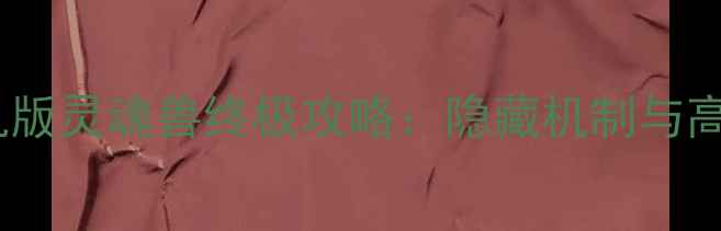 魔兽世界单机版灵魂兽终极攻略隐藏机制与高效养成指南